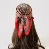 Luxury Paisley Square Scarf Women Print Satin Neckerchief Spring Hair Band Foulard Bandana Echarpe Tie Shawl Wraps