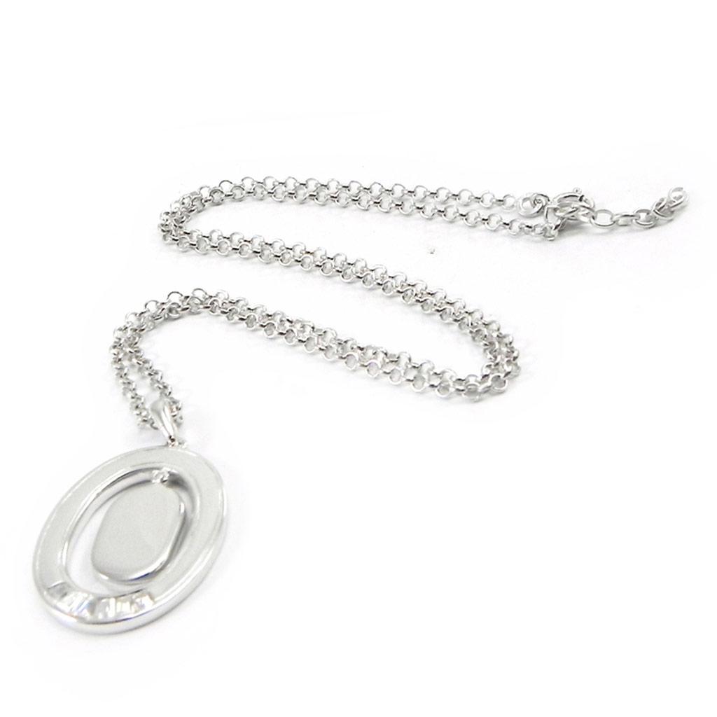 Altesse [I3207] - Белое серебряное ожерелье «Богиня»