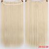 Long Straight Clip In One Piece Synthetic High Temperature Synthetic 5 Clips Hair Pieces