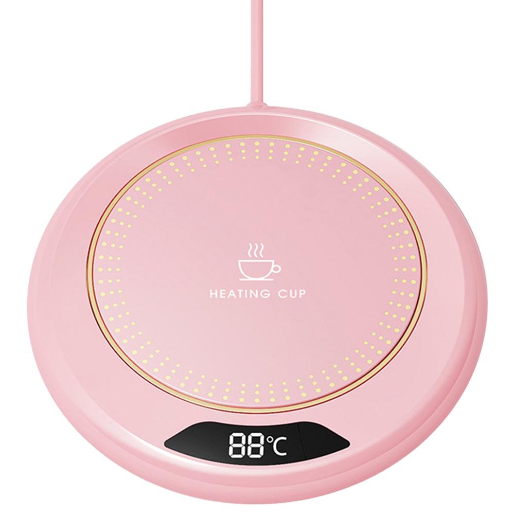 Thermostat Coaster Coffee Mug Warmer 3 Temperature Setting Heating Plate Auto Shut Off Portable Cup Warmer for Travel Office Use