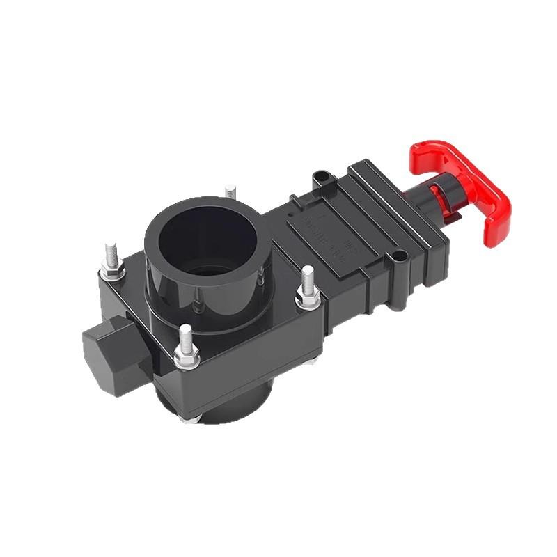 Leak-Proof RV Sewer Gate Valve Designed with Flow Control Handle and Pulltype Mechanism for Secure Drain Hose Shut Off