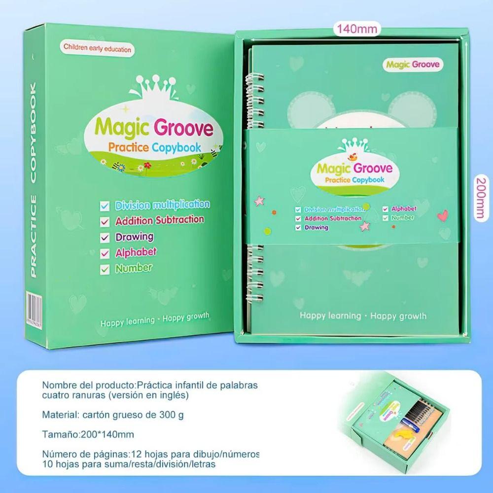 3D Children's Handwriting Book Reusable Writing Exercise Book  Primary School