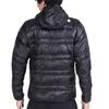 The North Face Light Heat Size O Men's Hoodie, Water-Repellent, Warm, Cold-Weather, Lightweight, Anti-Static, Black,
