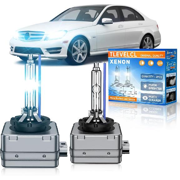 Fit for Chevy Camaro Impala Corvette D3S HID Xenon Headlight Bulbs | 2014-2021 Camaro, 2014-2019 Impala, 8000K White Blue, Upgraded 35W High Low Beam