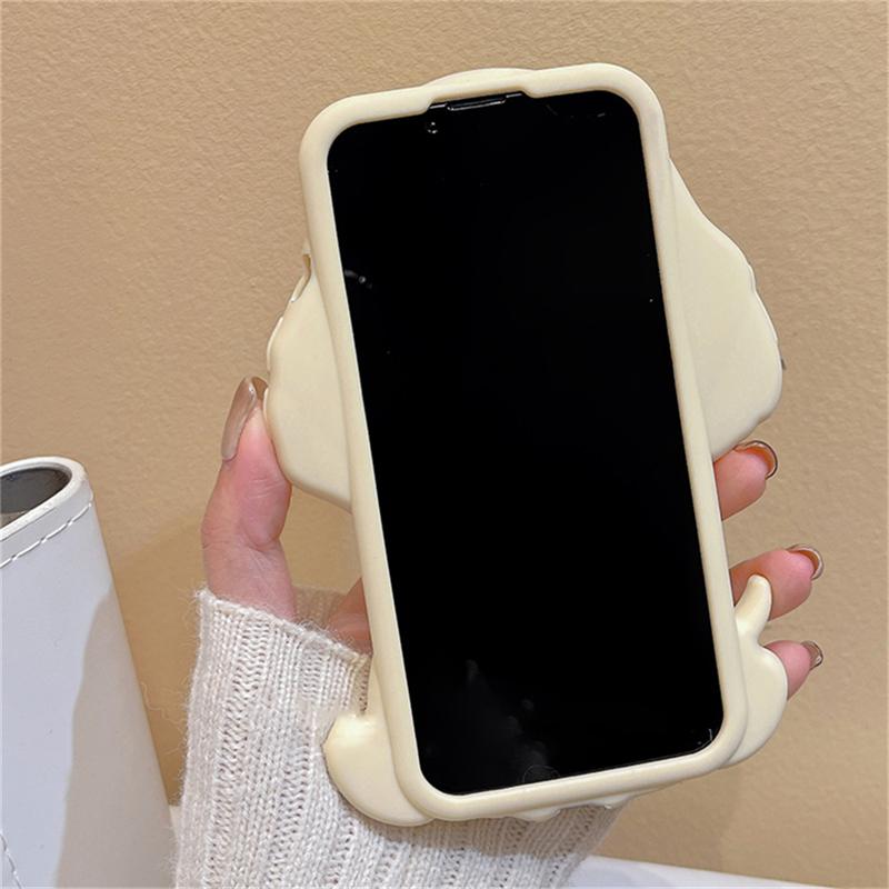 Корейский милый силиконовый чехол для телефона с 3d сердцем щенка для Iphone 14 13 12 11 Pro Max, противоударный мягкий чехол с прекрасным мультяшным рисунком