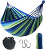 Легкий и компактный гамак Socpuro с кабельными стяжками для 2-3 человек, гамак из хлопчатобумажной ткани для кемпинга, подвесной гамак, классический тип, накидки для сна