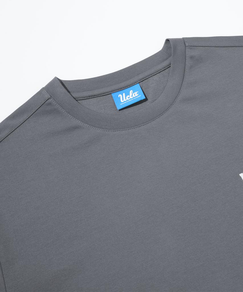 UCLA Unisex Ponte Round Short Sleeve T-Shirt [Dk-Grey](Ubrst82)