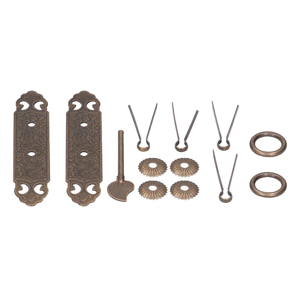 Дверная ручка, античная латунь, изысканный узор, прямая ручка, аксессуары для шкафа, гардероба