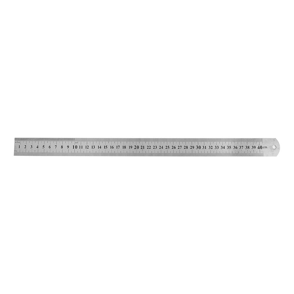 15-50cm Metal Straight Ruler Stainless Steel Ruler Stationery Drafting Supplies Hand Tools Precision Double Sided Measuring Tool