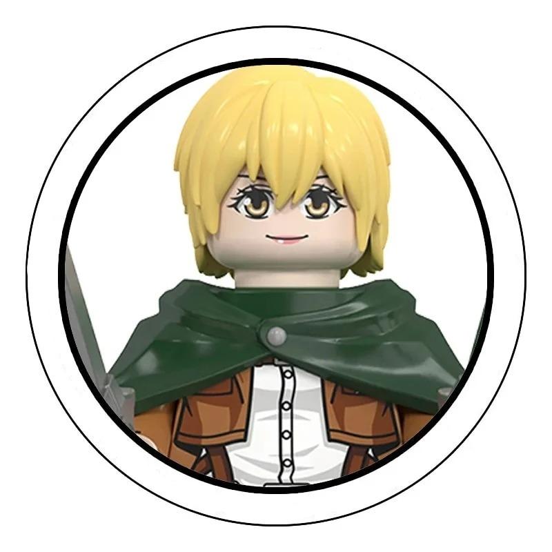 Слепая коробка Строительные блоки Мини-модели Фигурки Атака на Титанов Леви Аккерман Эрен Микаса Гигант Анни Хэллоуин Рождественские подарки Игрушка