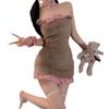 Processed sex sex fun underwear bear cosplay without taking off the buttocks plus size uniform temptation to show the back