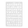 English Alphabet Number Template DIY Scrapbook Drawing Stencil Measuring Ruler