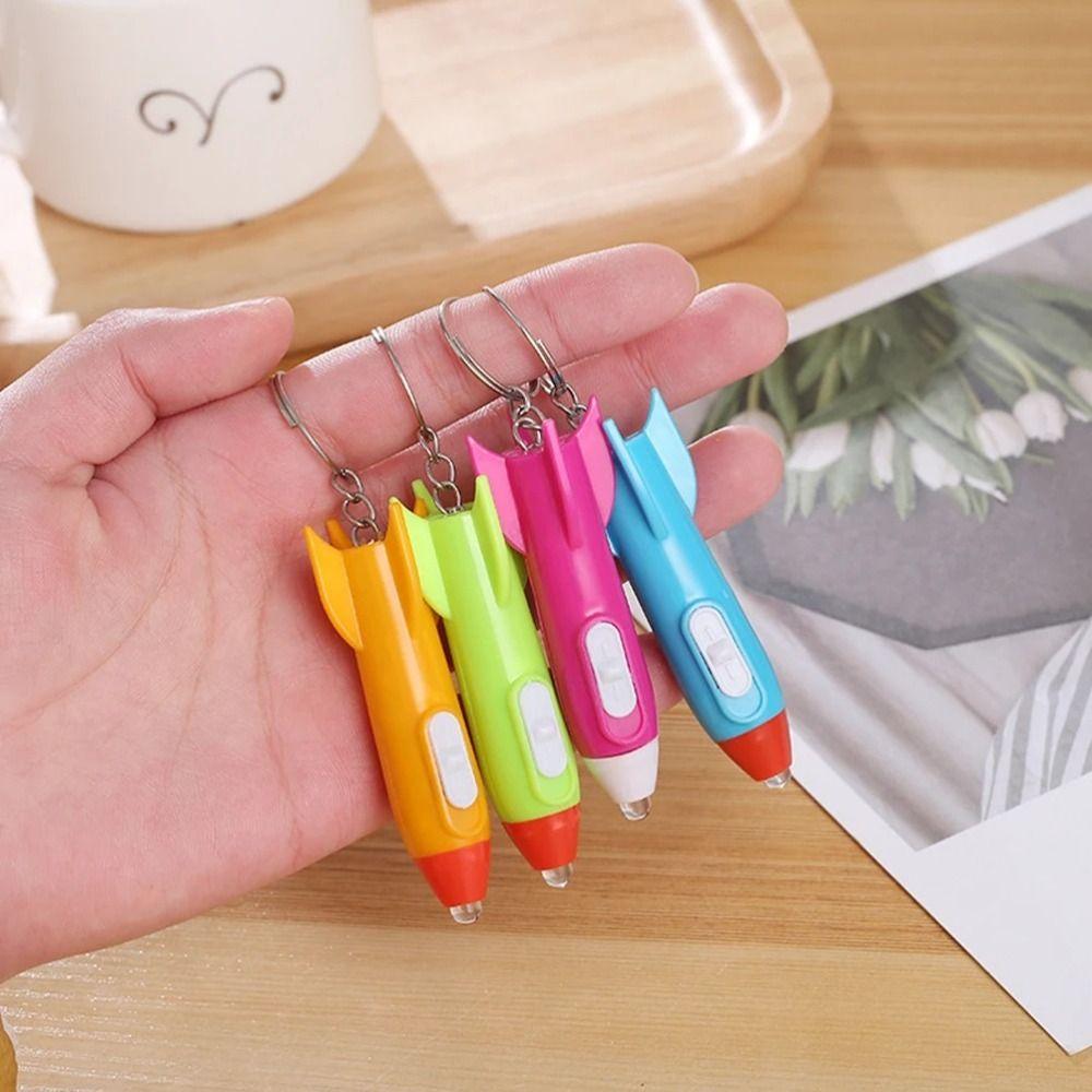 10pcs Bright Flashlight Keychain Mini LED Keychain Portable Kids Flashlights Camping
