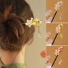 Handmade Flower Hair Sticks Ethnic Chinese Style Hair Chopsticks Winding Hairpin  for Disk Hair