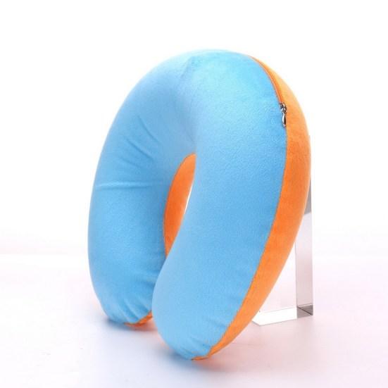 U-shaped Neck Cushion Inflatable Memory Foam Fatigue Relief Flight Headrest Sleep U-shaped Cushion Plane Accessories