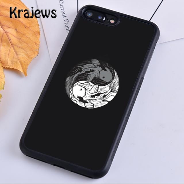Krajews Рыба Кои Инь Ян Чехол для телефона Для iPhone 17 Air 16 15 14 plus 11 12 13 pro max Plus coque Fundas