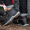 Мужские непромокаемые защитные ботинки со стальным носком, рабочая обувь, устойчивая к проколам защитная обувь, мужские рабочие ботинки, обувь с высоким берцем