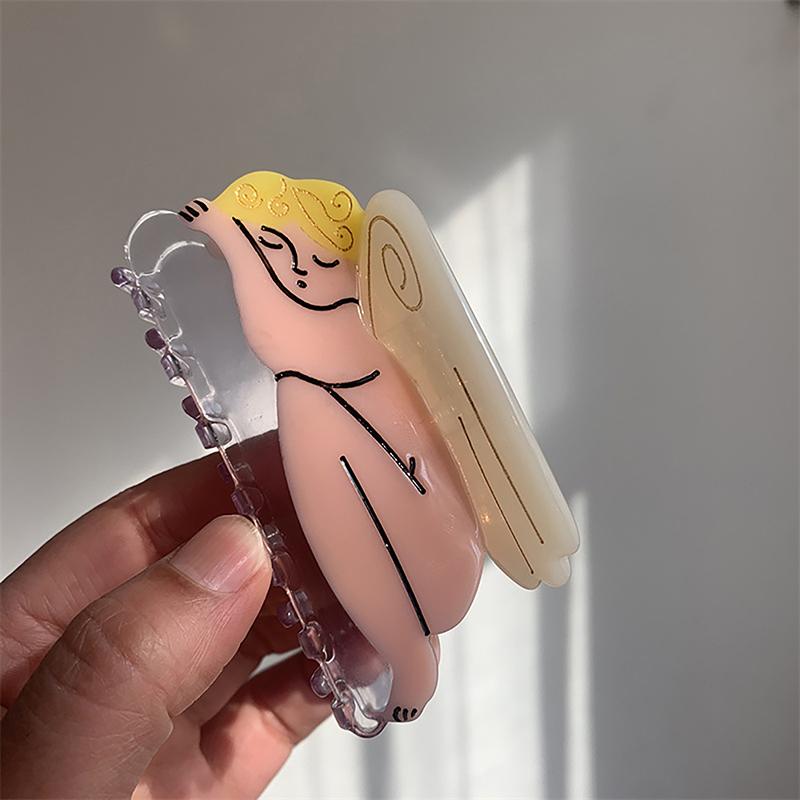 Ацетат Винтаж Звезда Ангел Зажим Фэнтези Элегантный Акула Зажим Креативный Животный Улитка Волосы Коготь Для Женщин Девочек Аксессуары Для Волос