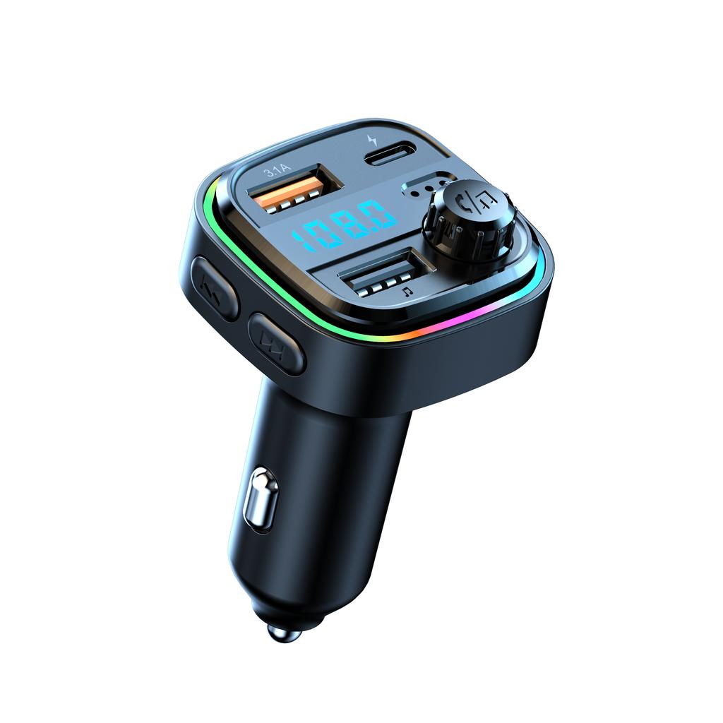 Bluetooth 5.3 FM Transmitter Handsfree Car Radio Modulator MP3 Player With USB Super Quick Charge Adapter for Car Accessories