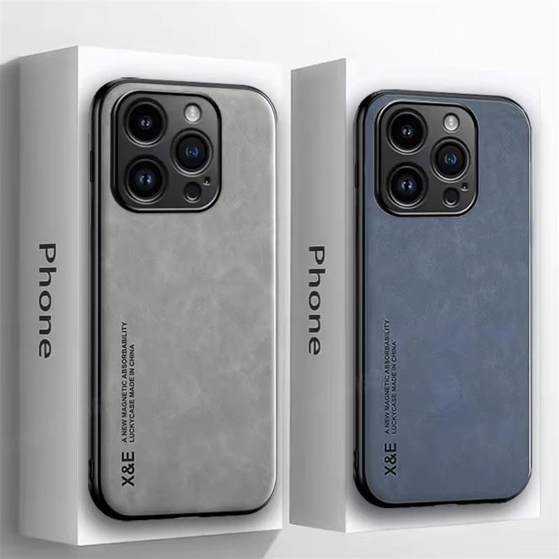 Роскошный магнитный чехол из овчины для iPhone 16 Pro Max 13 12 Mini Capa для iPhone 15 14 11 Pro Max XR XS 16 Plus матовый чехол для телефона