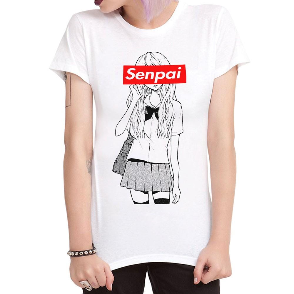 Senpai Anime Girl T-Shirt, Men's and Women's Sizes (MAN-545000)