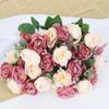 4 Bunch Artificial Rose Flowers 40 Heads Silk Roses Fake Flower for DIY Wedding Party Tables Home Outdoor Indoor Decorations