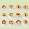 16 PCS/ Set Mixed Styles Cappuccino Latte Coffee Stencils Duster Cake Mold Spray, Coffee DIY Art Stencils