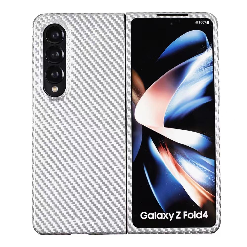 3K Twill Carbon Fiber Phone Case for Galaxy Z Fold 4 Camera Big Hole Crater Aramid Fiber Flip 4 Phone case