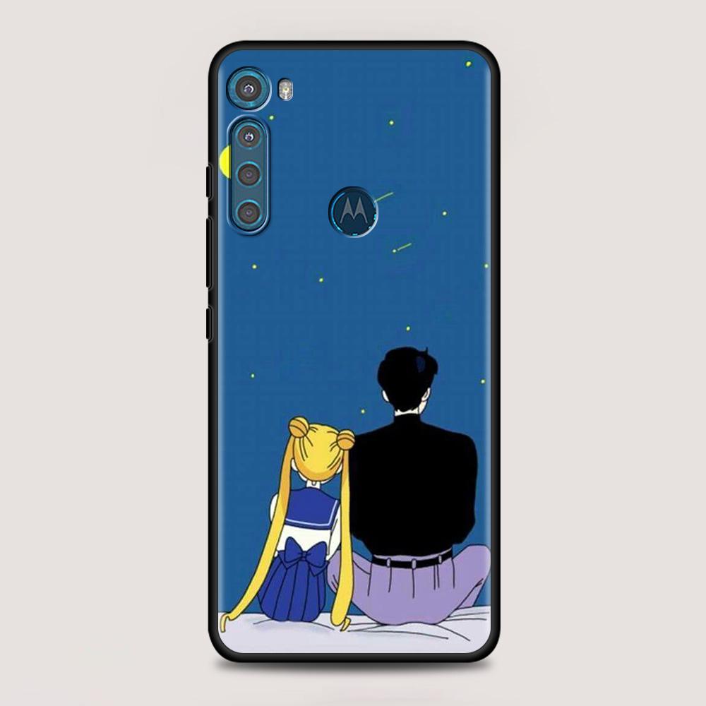 Чехол аниме Girl Magic Girl для MOTOROLA One Fusion для Moto G10 G9 G8 Plus Play Power One G20 G30 G40 G50 G60 Edge20, чехол для телефона