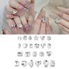 10x Nail Rhinestones Irregular Shape Nail Crystal Gems Heart Nail Charms Clear Nails Art Charms Nails Art Decorations