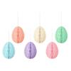 4Inch 10cm Easter Egg Paper Ornaments Egg Paper Honeycomb Easter Egg Ball Ornament  Party Decor
