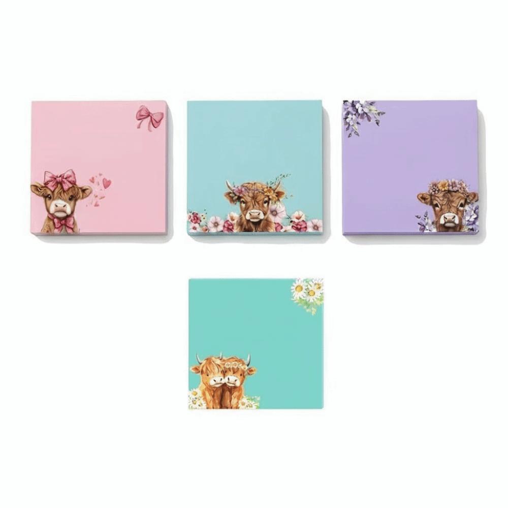 Cartoon Design Memo Pads Square Sticky Notes Planner Self-Stick Notes Home