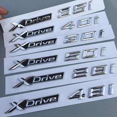 1 шт., наклейка на боковую часть кузова автомобиля, бензиновая версия, ABS, оригинальное качество, X Drive 20i 28i 30i 35i 40i 23i 50i 48i для BMW X1 X3 X4 X5 X6