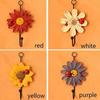 Creative Household Ladybug Flower Resin Keys Coat Hat Wall Hook Home Decoration