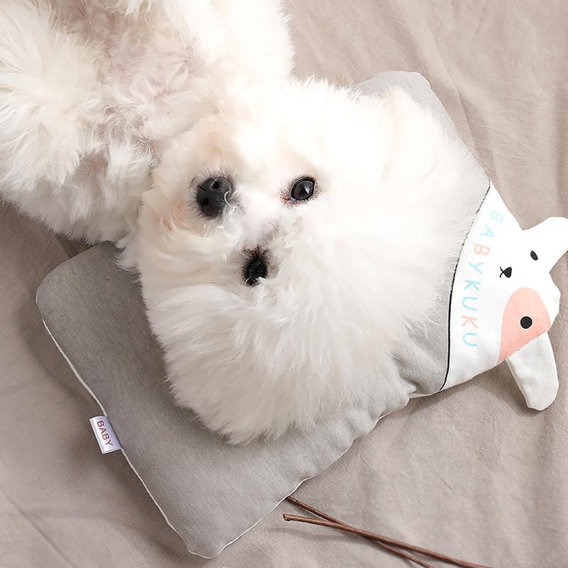 Square Dog Pillow Oval Cat Pillow Sleeping Dog Pillow for Small Dog Washable Cat Mat Cute Sleeping Pet Mat