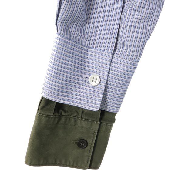 COMME des GARCONS Made In France Check Long Sleeve Cotton Shirt XS Blue Men's Used