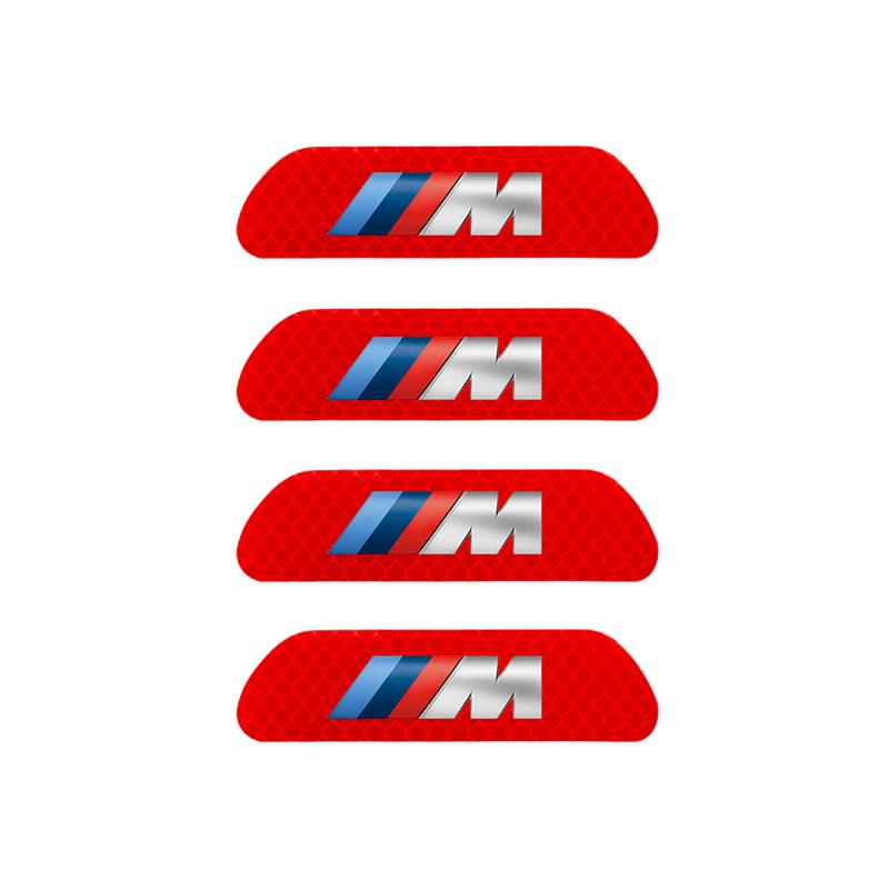 Car Reflective Door Sticker Safety Opening Warning Reflector Tape Decal For BMW X1 X2 X3 X5 X4 X6 X7 iX3 F20 F10 F07 E70 E46 E90