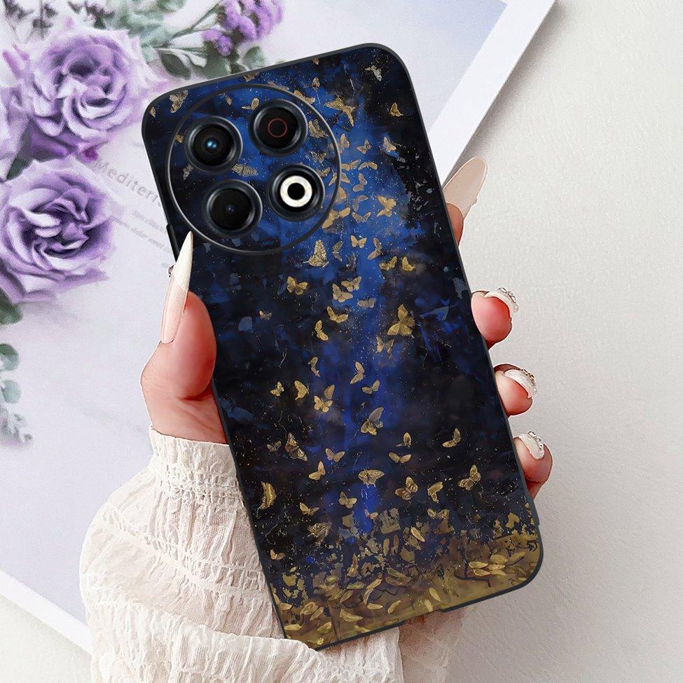 Для Techno Spark 30 Pro 4G KL7 Чехол Для Tecno Spark 30 Pro 4G Чехол Роскошная Бабочка Любовь Мода Цветы Крутой Лев Милый Расписной