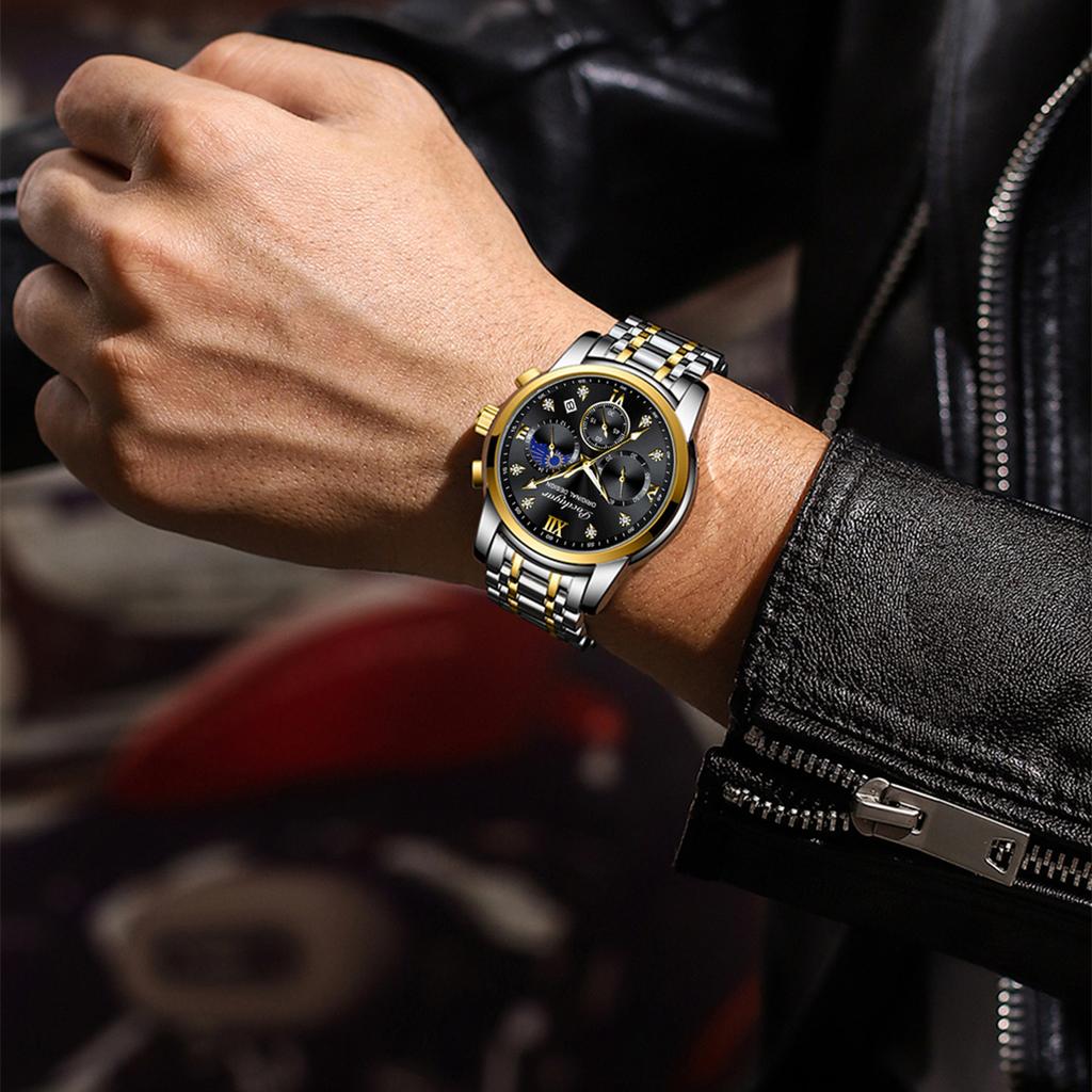 POEDAGAR New TOP Brand Luxury Men's Watch With Box Multifunctional Fashion Waterproof Luminous Men's Quartz Watches