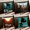 Мультяшная наволочка FFlow, двусторонняя, мягкая, прочная, для дома, автомобиля, многоцелевая, для ежедневного комфорта