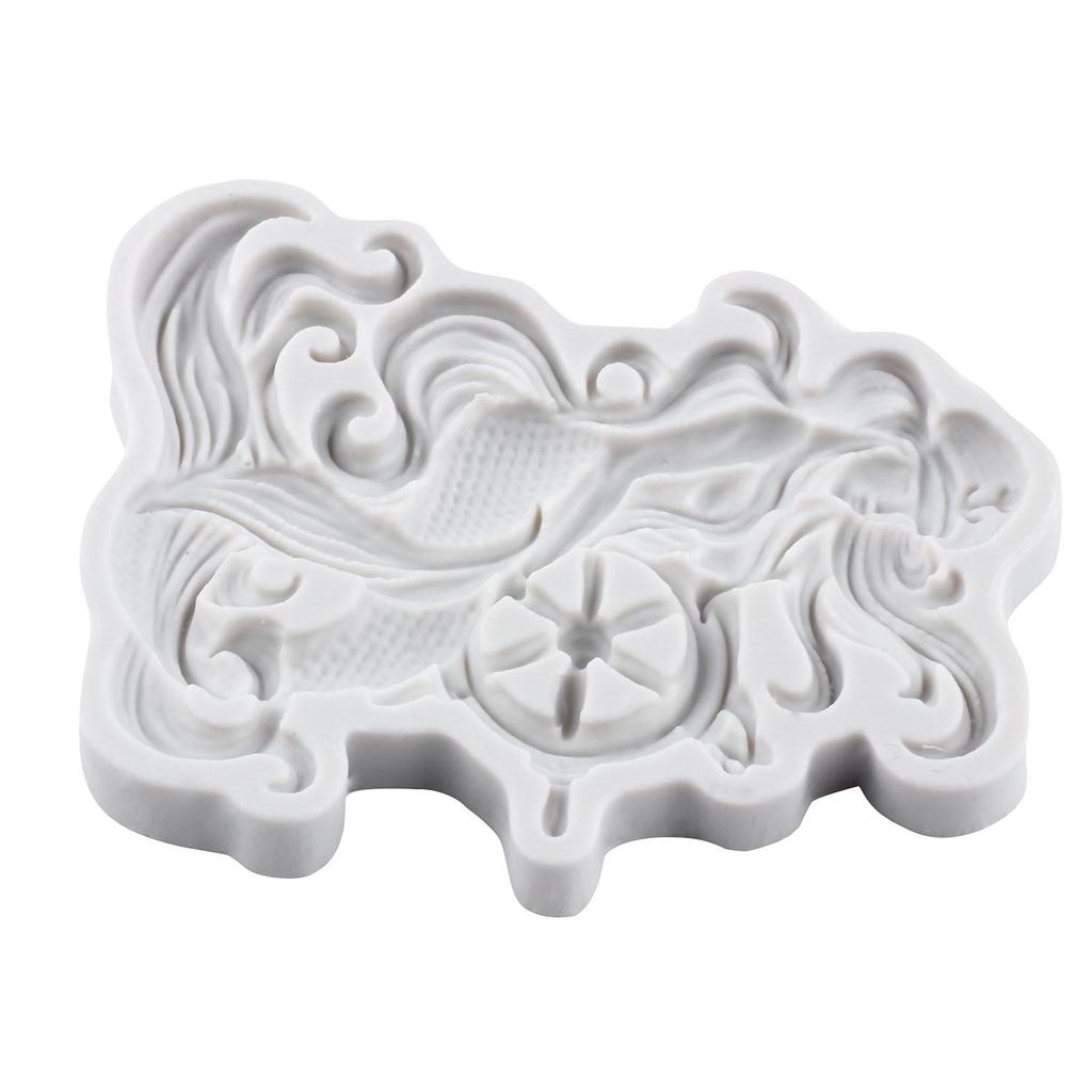 Силиконовые формы Русалка Форма для мастики Русалка Инструменты для украшения торта Топпер для кекса Конфета Шоколад Форма для гампасты