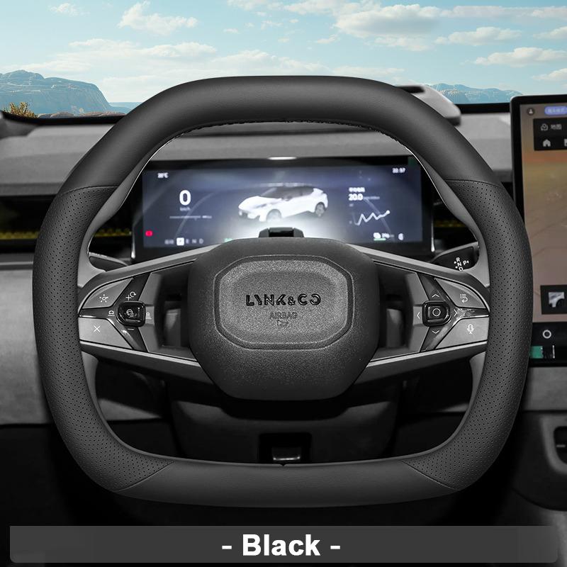 Для Lynk & Co Z20 2026 Z10 2026 2026 Автомобильный Руль Чехол Антискользящий и Дышащий Аксессуары Двойной D-образный Тип