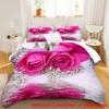 3D Printed Quilt Cover Set Elegant High-End Beauty Rose Bedding Cover Pillowcase Luxury Home Textiles Floral Duvet Cover Sets