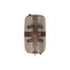 Gucci Сумка Boston Ophidia GG Supreme Бежево-коричневая кожа Золотая фурнитура Double G Дорожная сумка-даффл для женщин Ежедневная поездка 772065-96IWG-8745