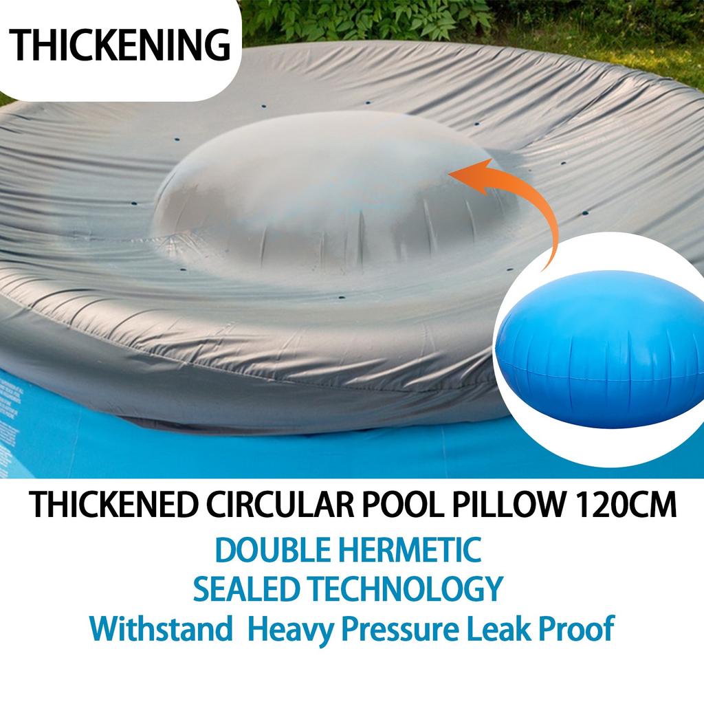 Pool Pillows For Above Ground Pools, Cold-Resistant Pool Pillow For Closing Winter, Winterize Pool Closing Kit Winter Pool Cover Pillow With Rope *2
