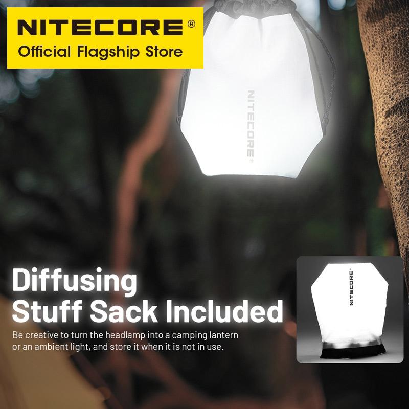 NITECORE NU45 USB-C Rechargeable Headlight 1700 Lumens Work Light for Fishing Trail Running Hiking Headlamp, Built in 18650 Batt