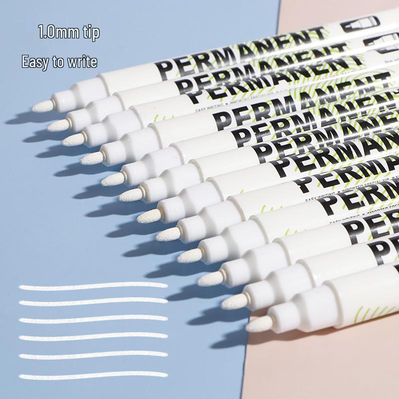 Водостойкий белый художественный маркер, толщина линии 1.0, маркер на водной основе для выделения и граффити