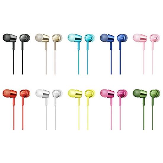 Sony Wired Earphones Black MDR-EX155 In-Ear Type,