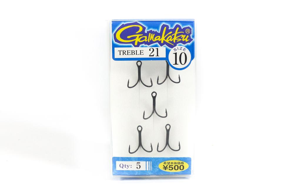 Gamakatsu 66238 Treble Hook Treble 21 ZS-B Size 10 ,5 Per Pack (1002)
