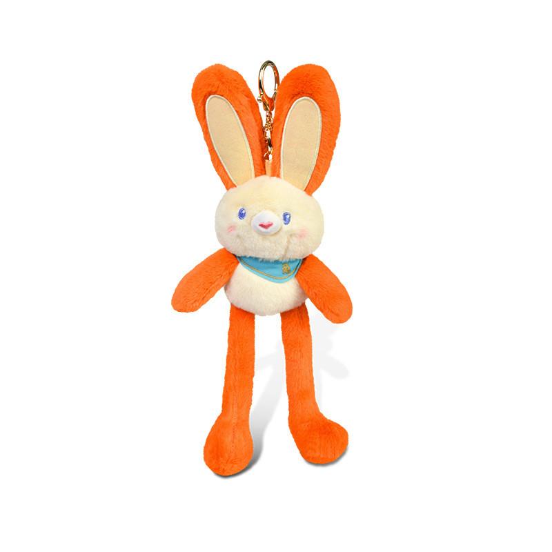 Originality Ethnic Jinnew Style Rabbit Plush Keychain Pendant With Movable Ears